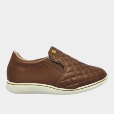 Imagem de Slip On Feminino Modare Ultraconforto Matelassê 7358.224 Avelã 33-Feminino