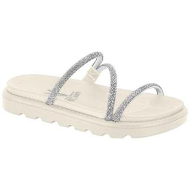 Imagem de Sandalia Feminina Papete Vizzano Strass Brilho Platforma-Feminino