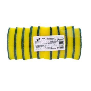 Imagem de ESPONJA DE LIMPEZA MULTIUSO DUPLA FACE 3M SCOTCH BRITE PROFISSIONAL C/