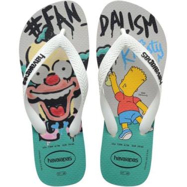 Imagem de Chinelo Havaianas Top Simpsons, Branco, 39-40