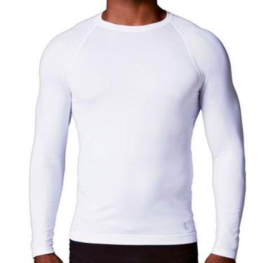 Imagem de Camiseta Térmica Masculina Lupo Sport Run Manga Longa, Branco, Extra G