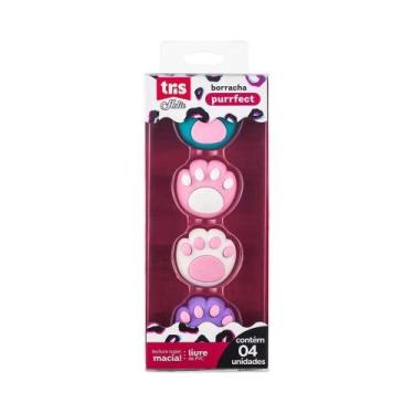 Imagem de Borracha Tris Holic Patinhas 4 Un