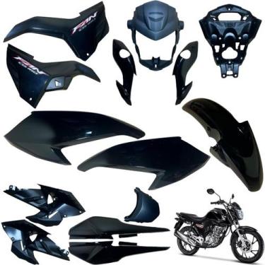 Imagem de Kit Carenagem Cg Fan 160 Modelo 2022 / 2023 Completo - Sportive, PRETA