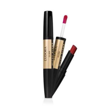 Imagem de Batom Duo Vermelho Único Glam Micro Plump 1,8g - Eudora - Eudora 