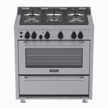 Imagem de Fogao 5 Bocas Venax Temis Inox Gas Glp, Inox, 220V