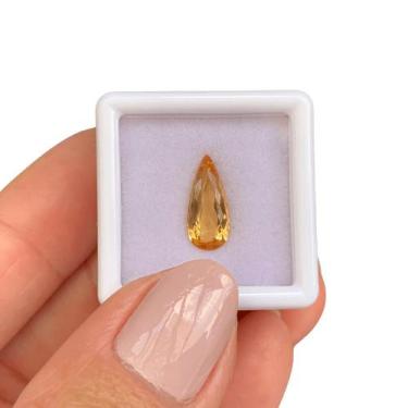 Imagem de Topázio Imperial Laranja Gota 2,10ct - SP GEMAS