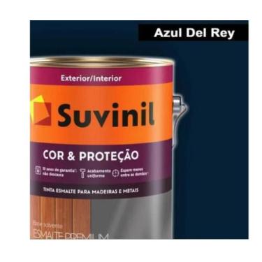 Imagem de Esmalte Sintético Suvinil Ferro Madeira Brilhante 3,6L, AZUL DEL REY