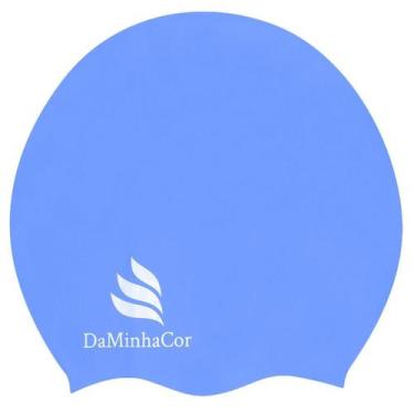 Imagem de Touca De Natação Afro M Daminhacor, Azul claro