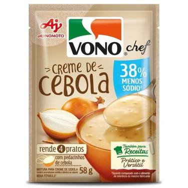 Imagem de Sopa Cremosa Vono Chef Sabor Creme De Cebola Menos Sódio 58G - VONO®