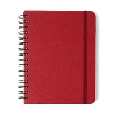 Imagem de Planner Semanal Notas Permanente Wire-O Cicero Classica Vermelho Quent