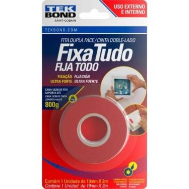 Imagem de Fita Acrílica Uso Externo Fixa Tudo 19mmx2m Blister Tekbond