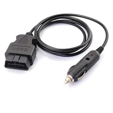 Imagem de Cabo de alimentação de emergência OLLGEN 3 m/3 m para carro OBDII Veículo ECU de 3 m, economiza qualquer adaptador de cabo conector macho OBD de fonte de alimentação CC 12 V