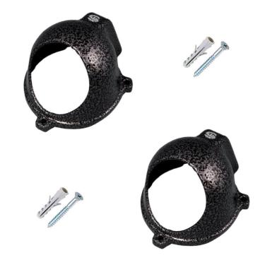 Imagem de Kit 2 Protetor Cinza Para Camera Dome Com Espaço Conectores