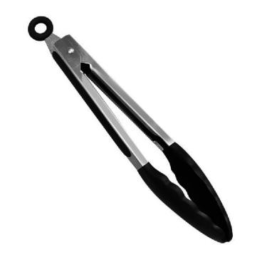 Imagem de Pinça Pegador Multiuso de Silicone 25,5 cm Preto