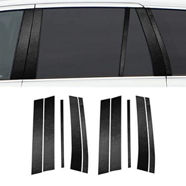 Imagem de FINMOKAL Fibra De Carbono Real Adequada Para Volvo Xc90 2002-2015 B Colunas Do Painel Do Pilar Tampa Da Guarnição Da Porta Preto, Fibra De Carbono