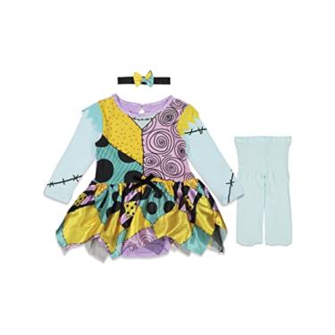Imagem de Disney Meia-calça e faixa de cabeça Nightmare Before Christmas Sally Baby Girls 3 peças recém-nascidas para bebês, Multicolorido., 0-6 Months