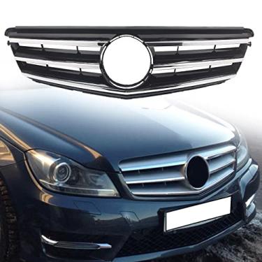 Imagem de FINMOKAL Grade de pára-choques dianteiro para Mercedes Benz W204 C280 C320 C350 AMG 2007-2014