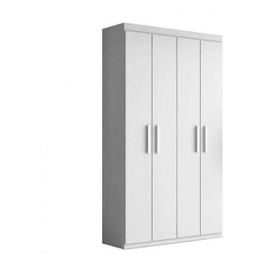 Imagem de Armário Multiuso Com 4 Portas 8 Prateleiras Amplo Espaçoso Branco - Móveis Leartam
