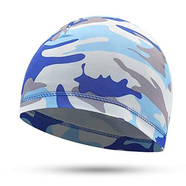 Imagem de Tingpai Esportes ao ar livre masculino boné de ciclismo bicicleta capacete forro corrida esqui gorro de motocicleta boné clava