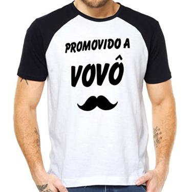Imagem de Camiseta promovido a vovo´ camisa tshirt bigode Cor:Preto;Tamanho:XG