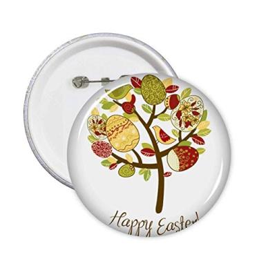 Imagem de Broche de árvore de ovo Happy Easter Religiion Festival 5 peças