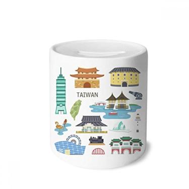 Imagem de DIYthinker Caixa para dinheiro Taiwan Travel China Confucius Temple Dinheiro Caixa de cerâmica Porta-moedas Presente de cofrinho