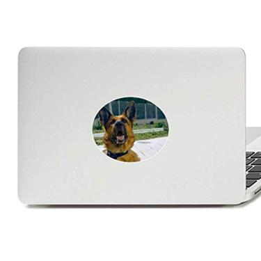 Imagem de Adesivo de notebook bonito para fotografia de cachorro de estimação com emblema de vinil para laptop