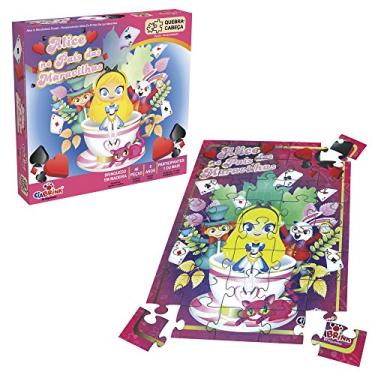 Imagem de Quebra-Cabeça Alice no País das Maravilhas 40 Peças em Madeira Ciabrink