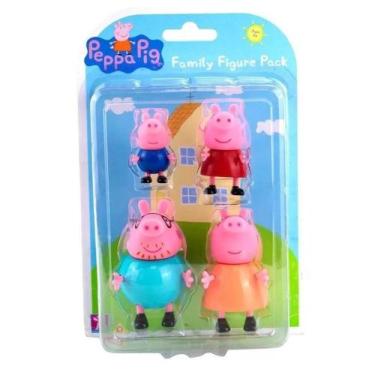 Imagem de Família Peppa Pig 4 Figuras Articuladas Original Peppa Pig Character S
