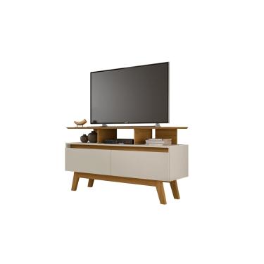 Imagem de Rack Rubi 1.2 Cinamomo/Off White – Bechara Móveis