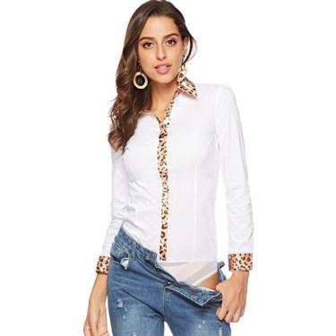 Imagem de Camisa Social Body Feminina Manga Longa Ou Curta Tipo Colan