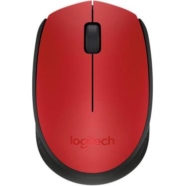 Imagem de Mouse sem Fio Logitech M170 - 2.4GHz - 1000dpi - Vermelho - 910-00463-Unissex
