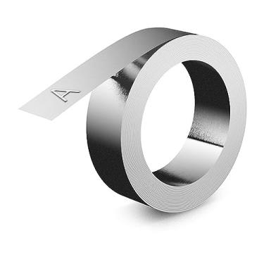 Imagem de DYMO Rhino Metal Label Fita não adesiva, 1,3 cm x 16 pés, alumínio