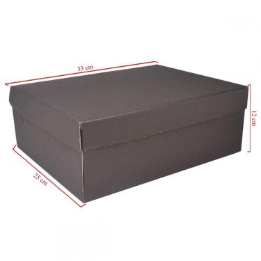 Imagem de Caixa De Papelão Kraft Para Calçados Com 10 Unidades Embalagens 33cm x 25cm x 12