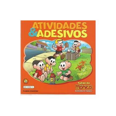 Imagem de Mauricio De Souza - Turma da Mônica - Brincando de Folclore - Atividades & Adesivos (Laranja)