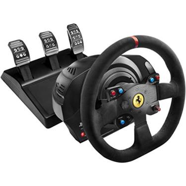 Imagem de Thrustmaster T300 Ferrari Integral Alcantara Edition - Volante de Corrida para PS4 e PC - USB - 14 Botões - Preto