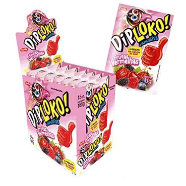 Imagem de Doce Dip Loko Explosive Frutas Verm Dp Com 15 90267