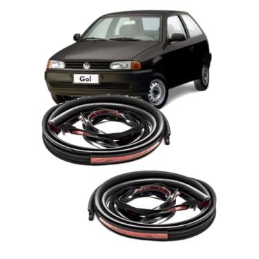 Imagem de Kit Friso Teto Borracha Pingadeira Gol 2 Portas 1995 A 1999 G2 Bola e Special 2000 a 2005