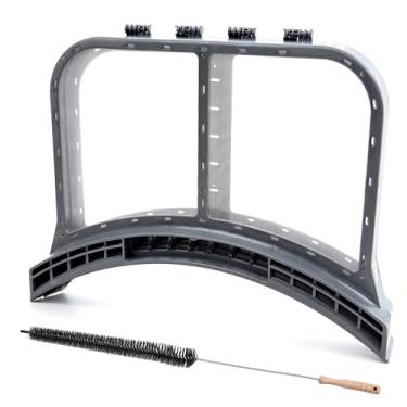 Imagem de Armadilha de fiapos para secadora 5304513574 atualizada - compatível com Electrolux/Frigidaire, peças de reparo de substituição ultraduráveis, inclui escova de limpeza de armadilha de ventilação para