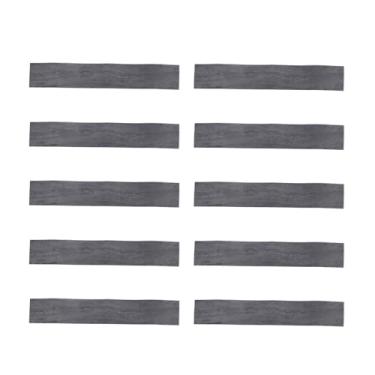 Imagem de 10 peças de piso descascado e colado, adesivos de piso autoadesivos de grãos de madeira de PVC, adesivos de acabamento fosco grosso, adesivos de piso descascados e colados, para