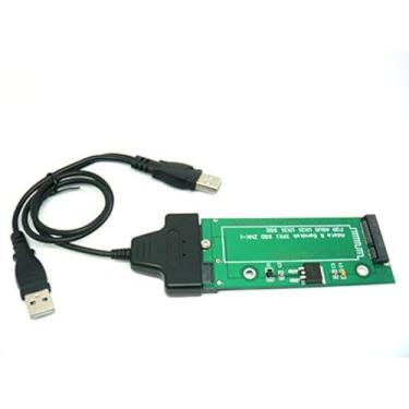 Imagem de Sintech Adaptador de 18 pinos para SATA com cabo USB SATA, compatível com Sandisk SDSA5JK ADATA XM11 SSD da Asus UX31 UX21