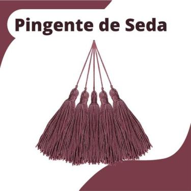 Imagem de Pingente De Seda Tassel - Franja - Rose Escuro - Com 20 Unidades - Nyb