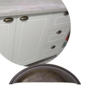 Imagem de Kit 8 Puxadores Concha Colonial Puxador de armário - Telis Ferragens, 