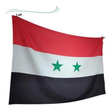 Imagem de Bandeira Síria Importada 1,50x0,90mt Alta Qualidade - WCAN