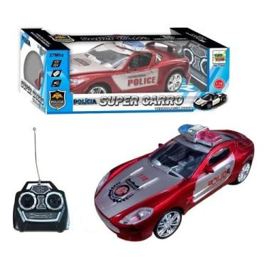 Imagem de Carrinho De Policial Controle Remoto Total Super Carro Policia(Vermelh