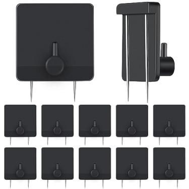 Imagem de Lounsweer Ganchos de cubículo para paredes de tecido, clipes de cubículo, painel de tecido, ganchos de revestimento de parede, ganchos de aço inoxidável, cabides para quadro de 22,7 kg para pendurar