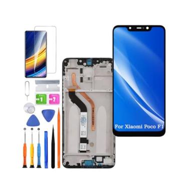Imagem de Substituição de tela para Xiaomi Poco F1 Original, M1805E10A LCD Touch Panel Display Digitalizador Assembléia peças de reparo com kit (preto com moldura)