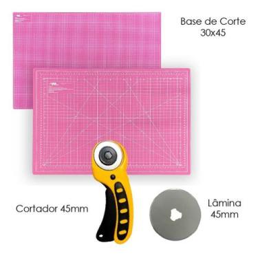 Imagem de Kit Base De Corte A3 Apoio de Mesa 45x30 Cortador Circular 45mm + Lami