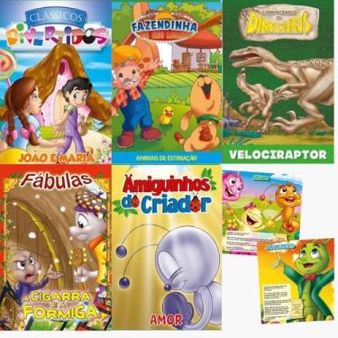 Imagem de Kit de Livros Infantil com 40 Un Coleções Fazendinha do Seu Lobato + F