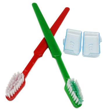 Imagem de Kit 200 Escova dental adulto macia com protetor e durabilidade - Medfi